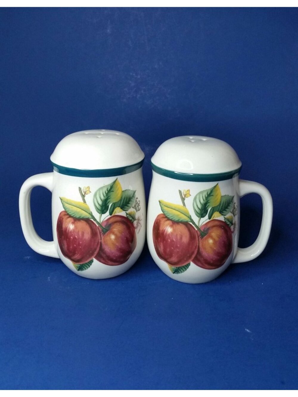 Casuals Apples Salt and Pepper Stove Top Shaker Set China Pearl Country